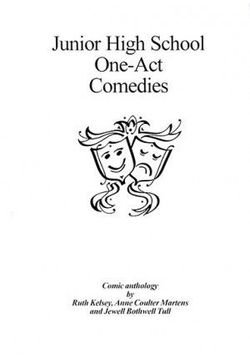 Junior High School One-Act Comedies Book Cover